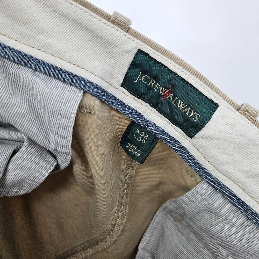 J Crew Pants Mens 32x30 Chino Oarsman Tan 484 Slim Casual Preppy Vintage‎
